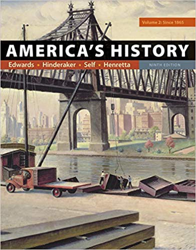 America's History, Volume 2 9th Edition